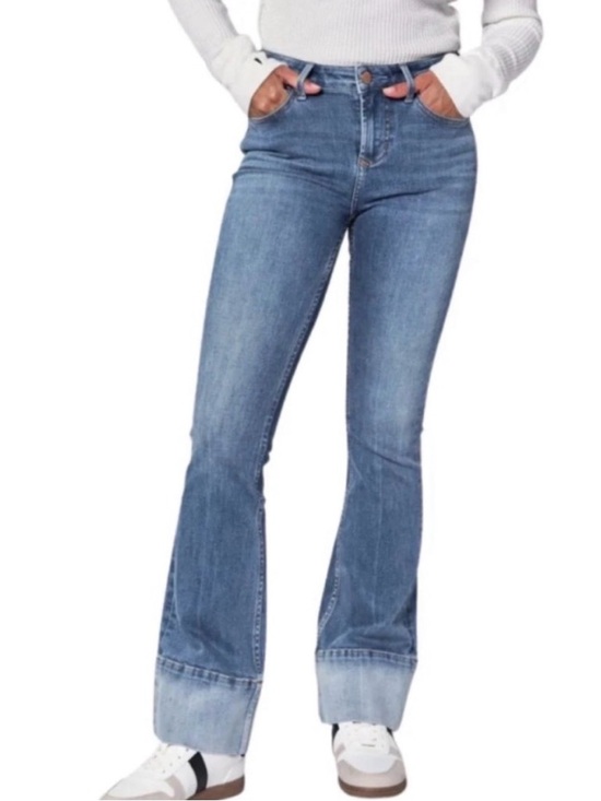 Denim - dear john jaxtyn bootcut cuffed jeans 28 $120